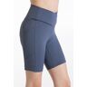 Balera Dancewear Dance Shorts - V-Waist Pocket Bike Shorts - INDIGO - Extra Large Adult - 14287