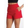 Balera Dancewear Dance Shorts - French Terry Wide Waist Shorts - Red - Extra Small Child - 14291