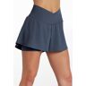 Balera Dancewear Dance Shorts - V-Waist Two-In-One Shorts - INDIGO - Medium Adult - 16405