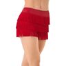 Balera Performance Dance Shorts - Fringe Shorts - Red - Intermediate Child - MT3228