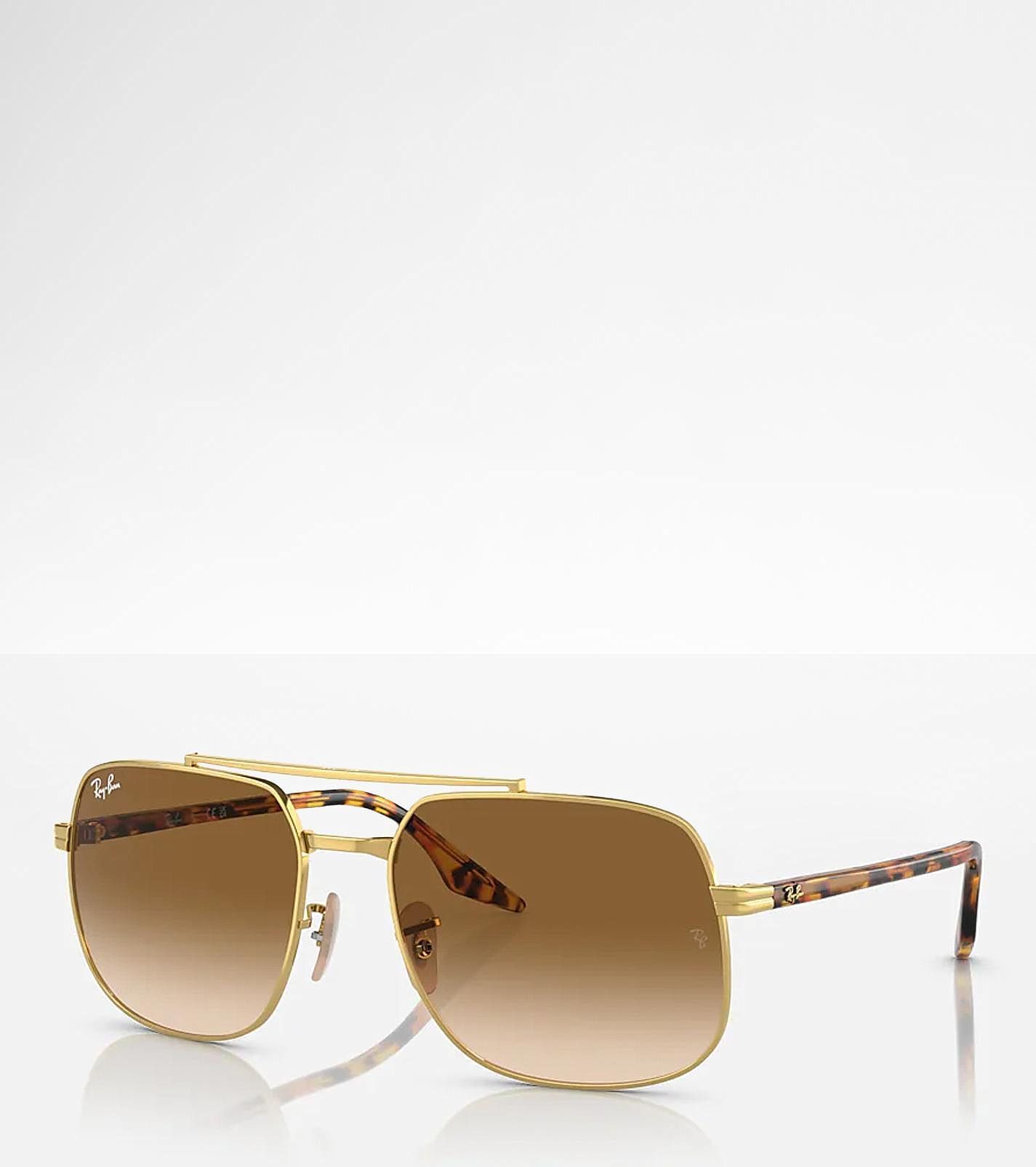 Ray-Ban Aviator Sunglasses  - Gold;Brown - female