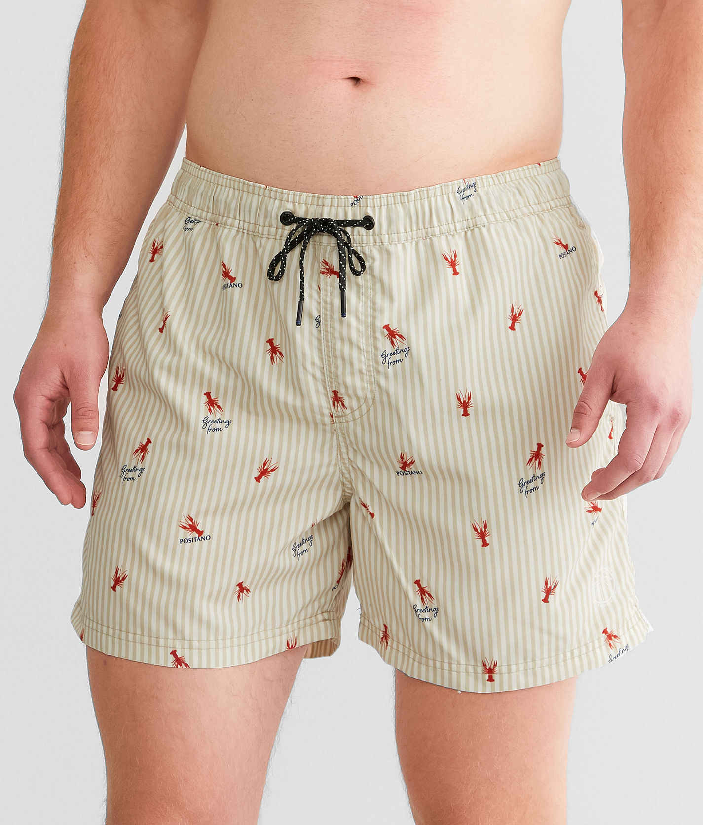 Jack & Jones Crete Skim Swim Trunks  - Khaki - male - Size: Medium