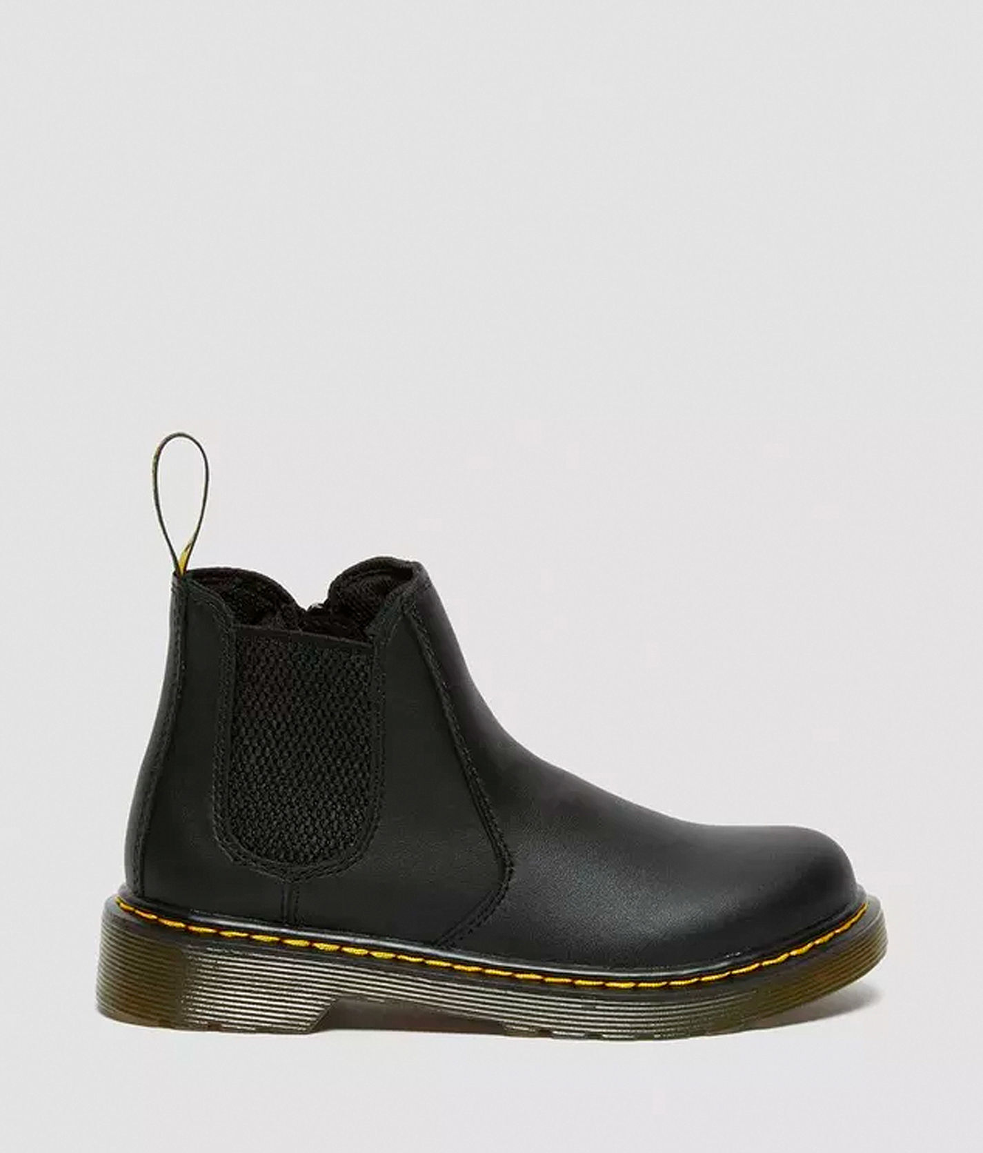 Girls - Dr. Martens Leather Chelsea Boot  - Black - female - Size: 12