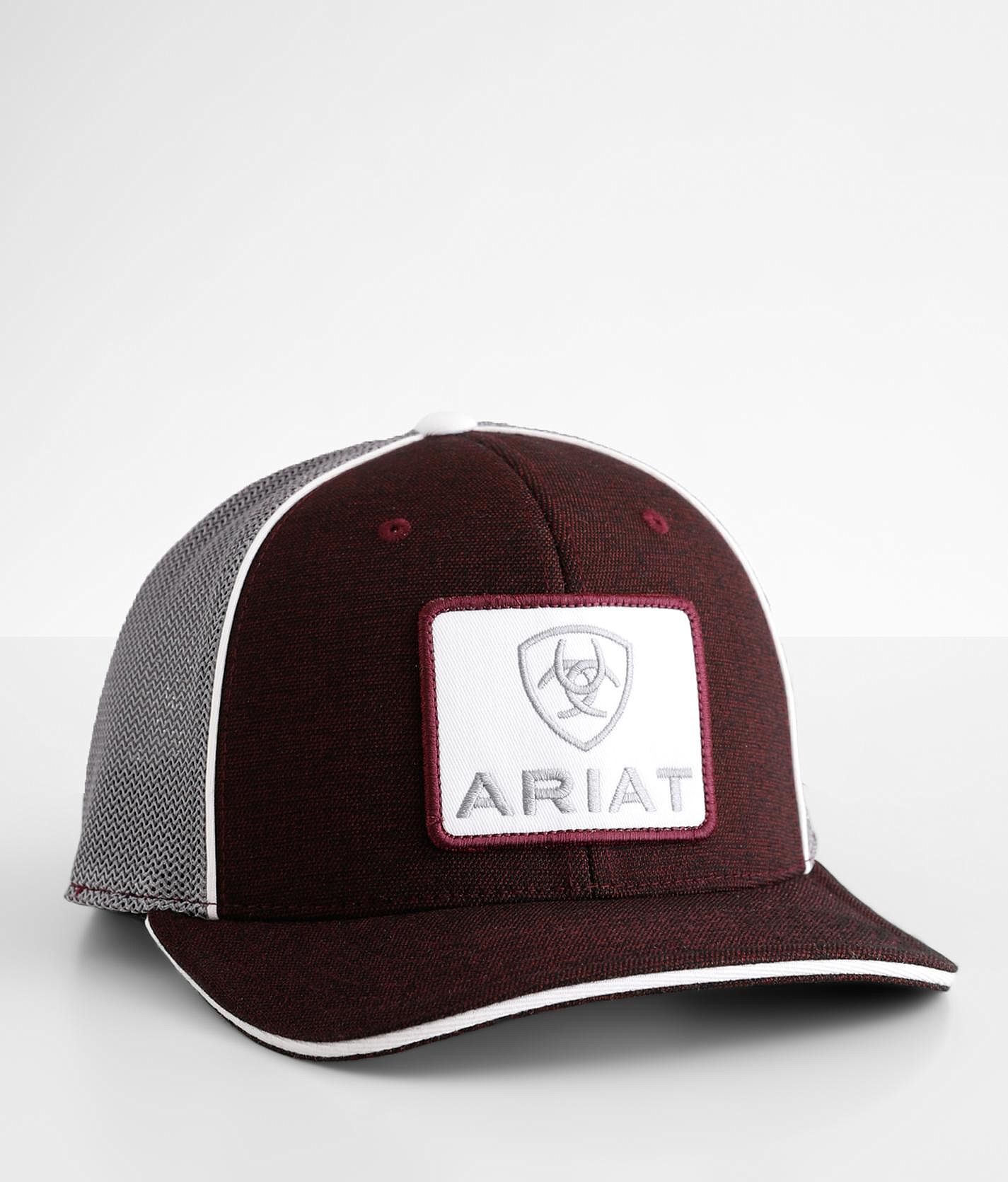 Ariat Patch 110 Flexfit Trucker Hat  - Red;Grey - male