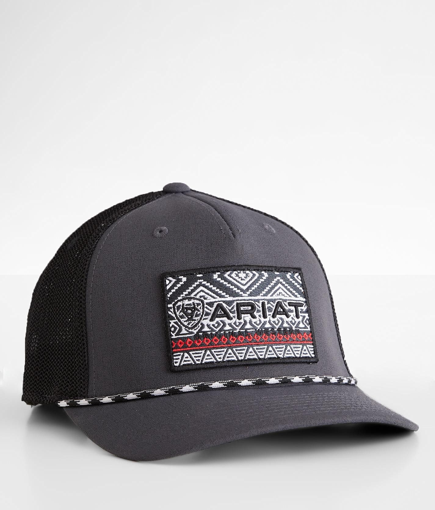 Ariat Patch 110 Flexfit Trucker Hat  - Grey;Black - male