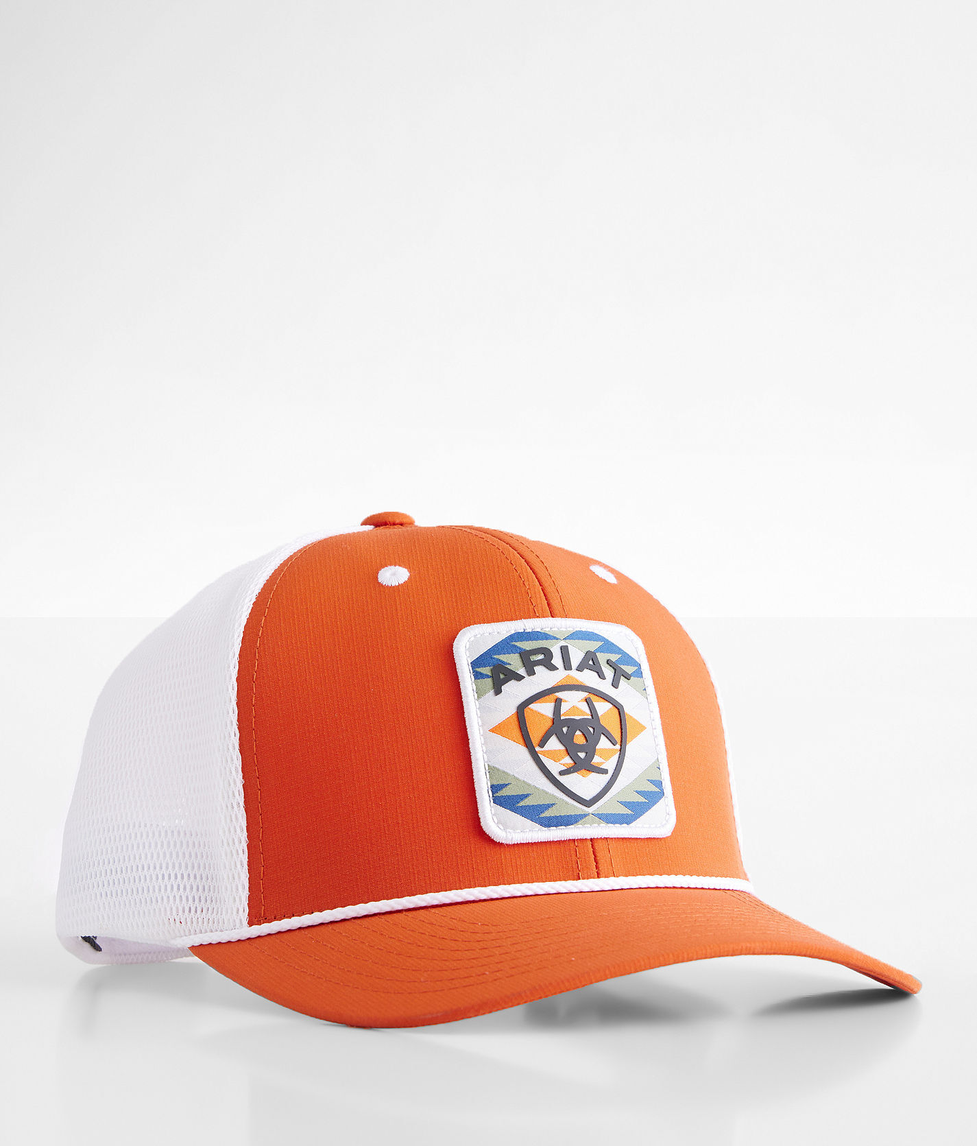 Ariat Southwest 110 Flexfit Trucker Hat  - Orange;White - male