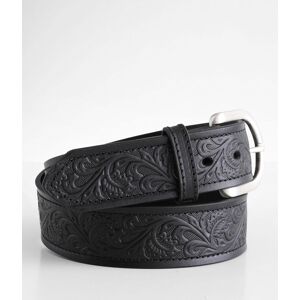 Ariat Tooled Leather Western Belt  - Black - male - Size: 44