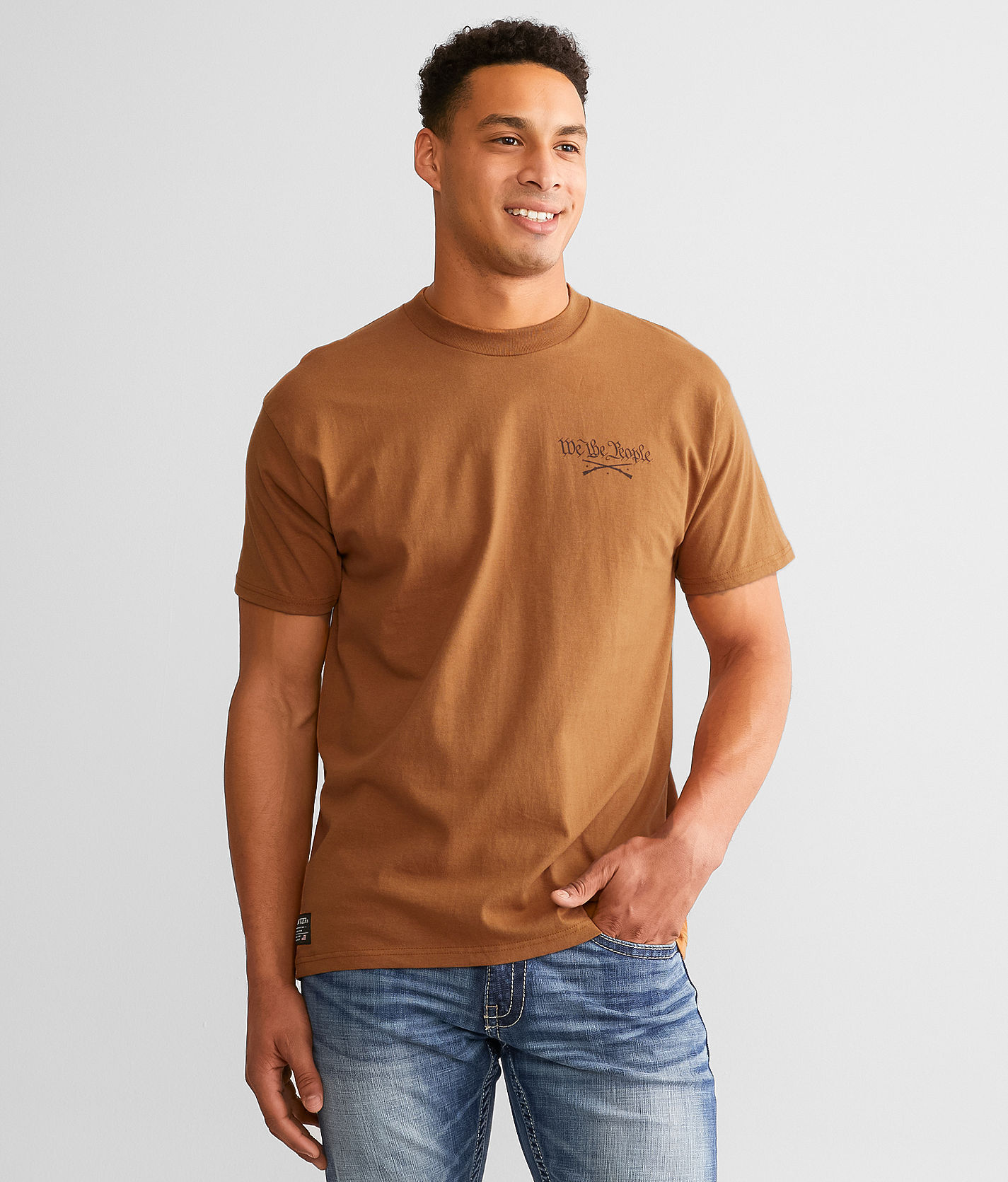 Howitzer We The People T-Shirt  - Brown - male - Size: 2L
