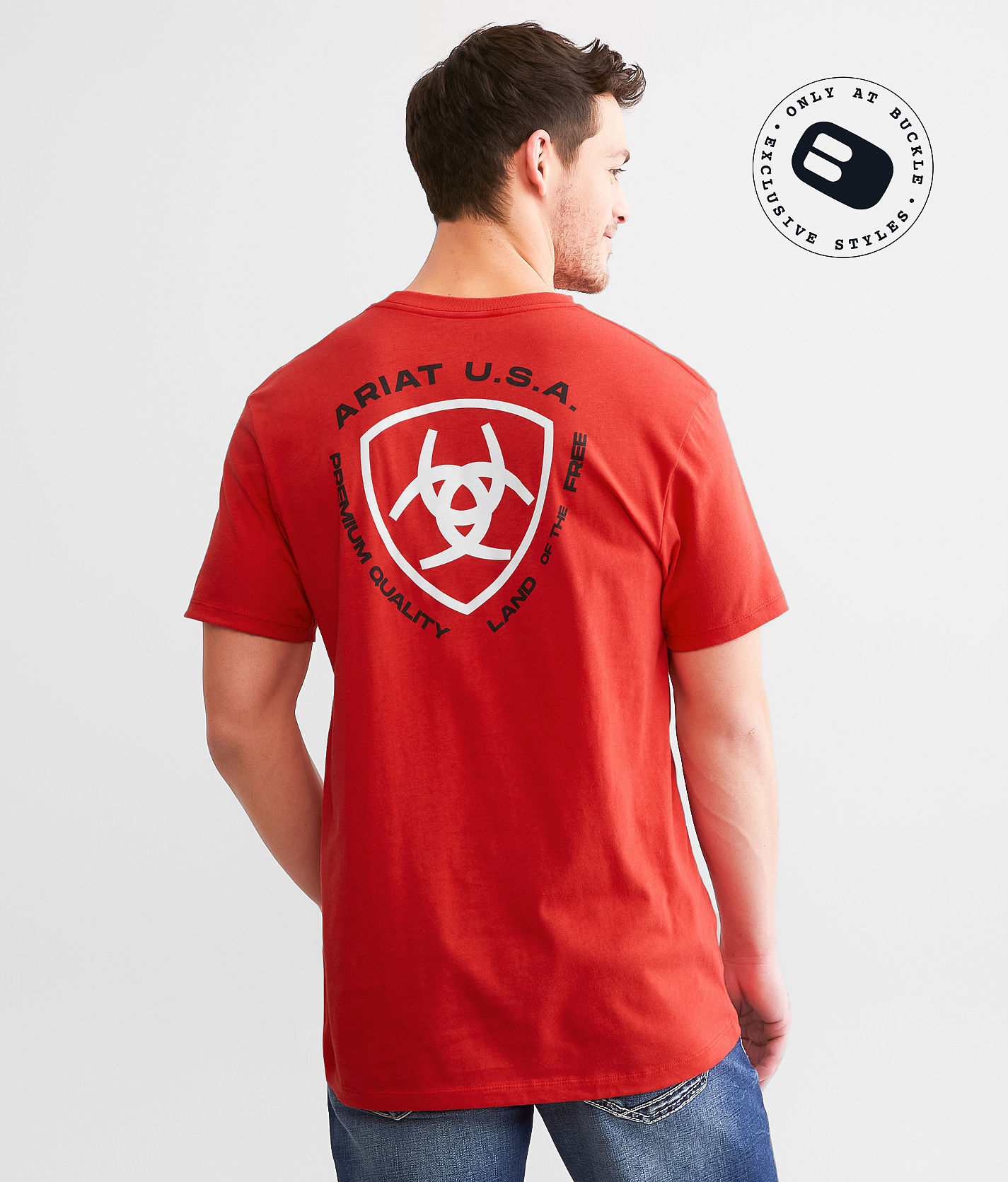 Ariat Loft Simple Seal T-Shirt  - Red - male - Size: Extra Large