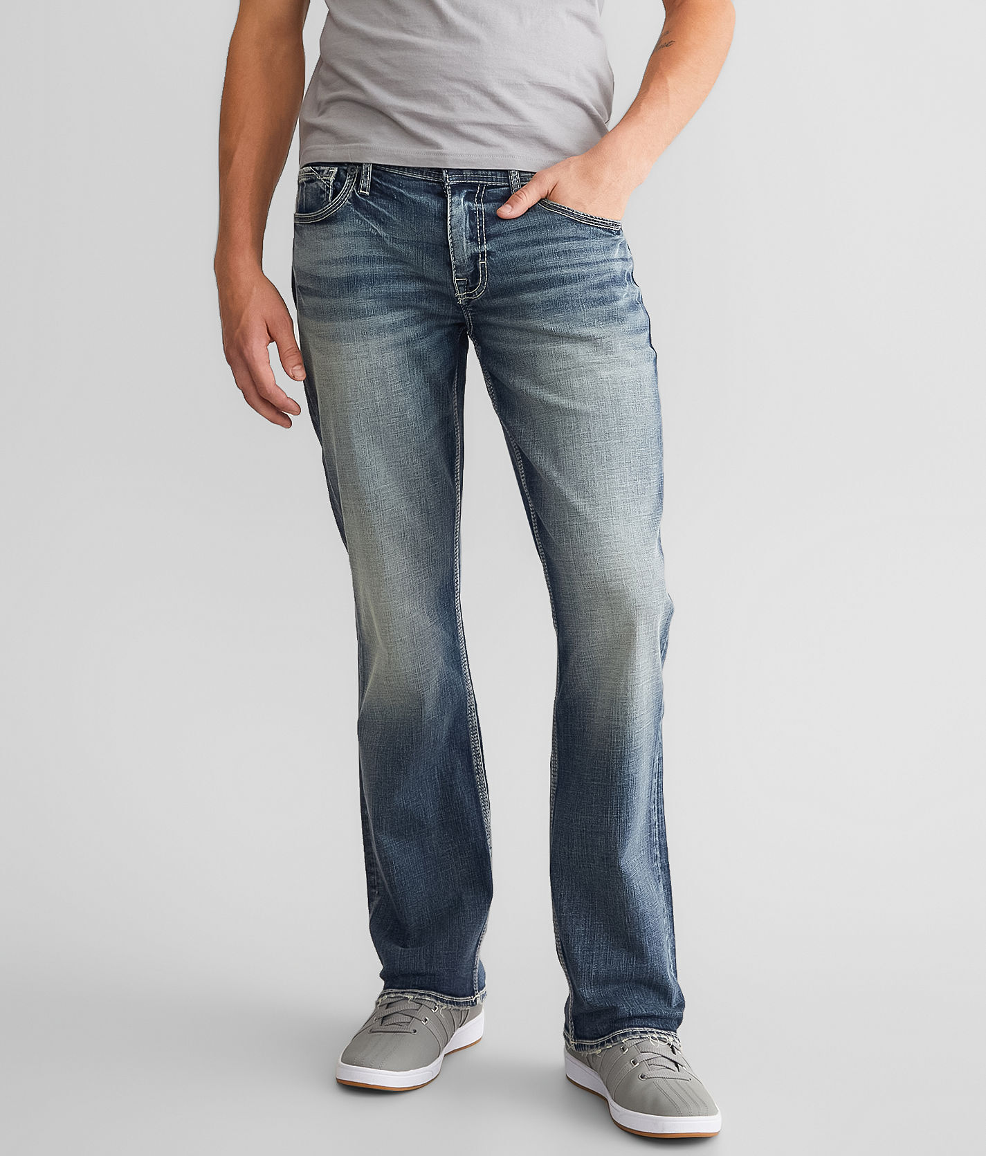 BKE Carter Boot Stretch Jean  - male - Size: 34x30;X-Long;Regular;Short;Long