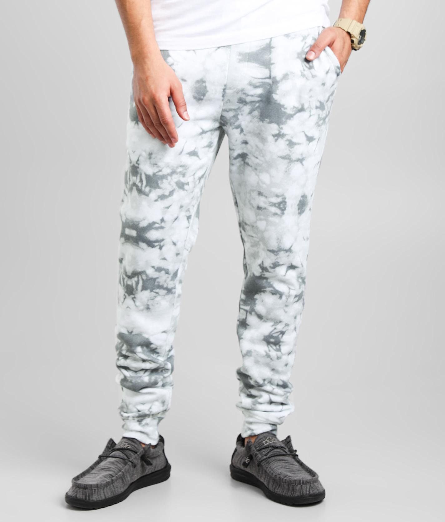 Nova Industries Tie Dye Jogger Sweatpant  - Grey - male - Size: Medium