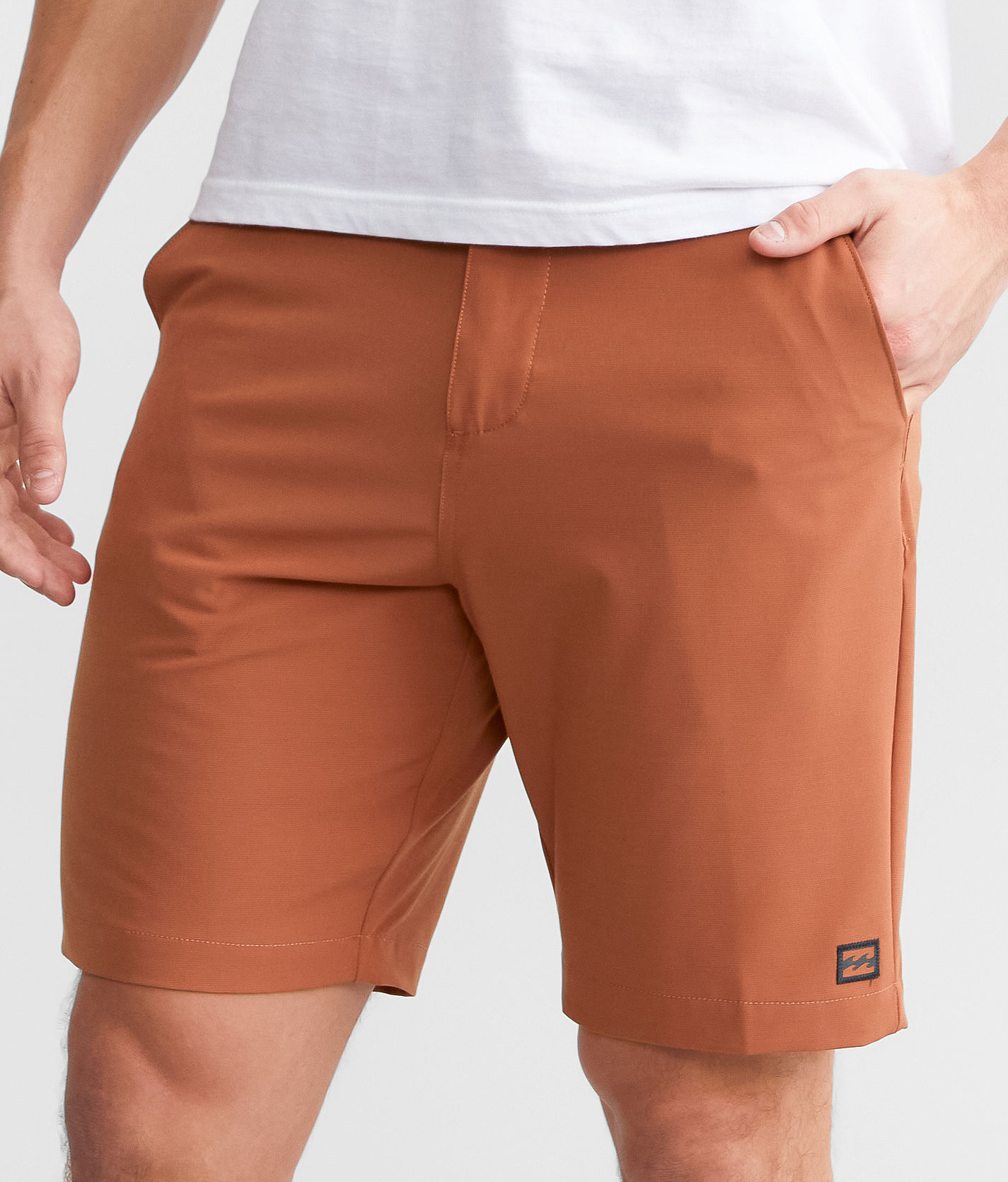 Billabong Crossfire Slub Stretch Walkshort  - Orange - male - Size: 33x8" Inseam