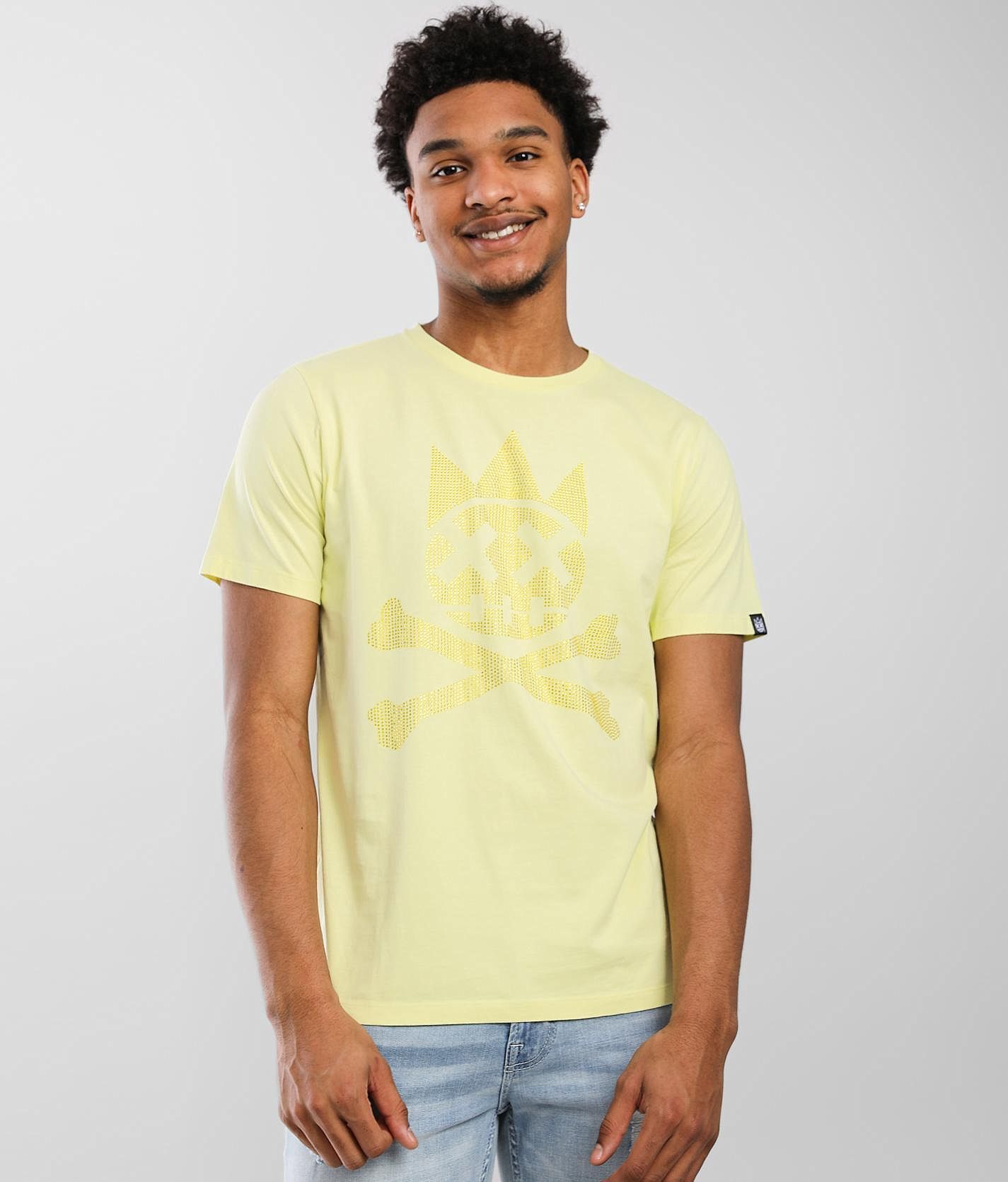 Cult of Individuality Crystal Shimuchan T-Shirt  - Yellow - male - Size: Extra Large