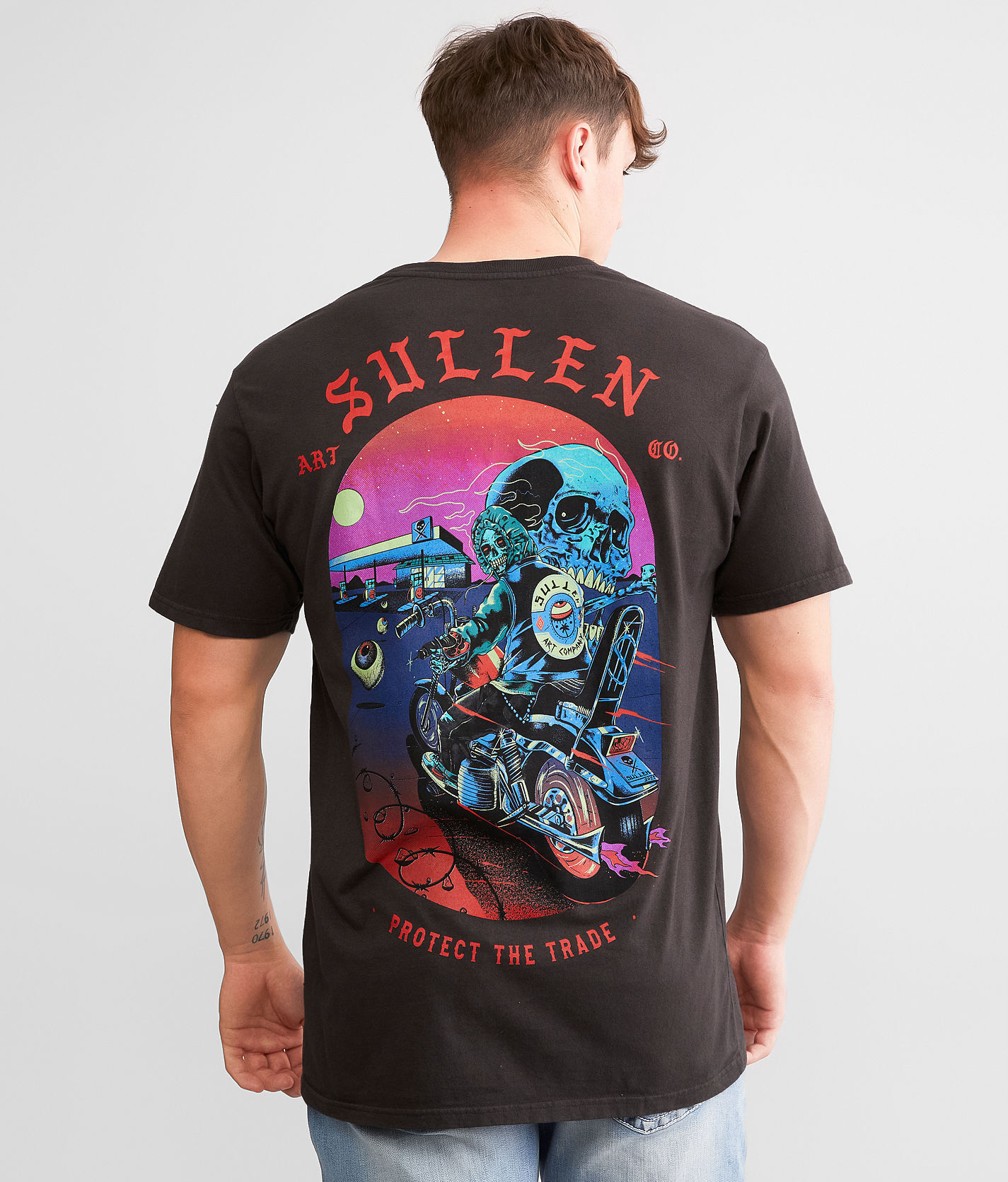 Sullen Road Kill T-Shirt  - Black - male - Size: Small