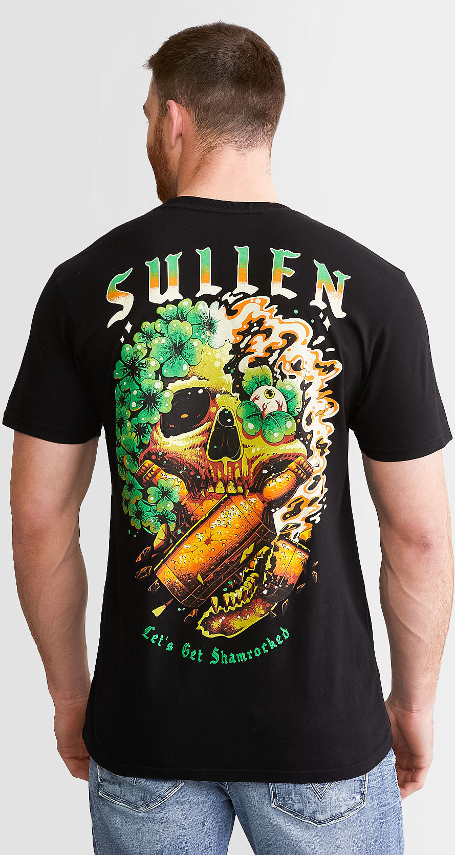 Sullen Get Shamrocked T-Shirt  - Black - male - Size: 2L