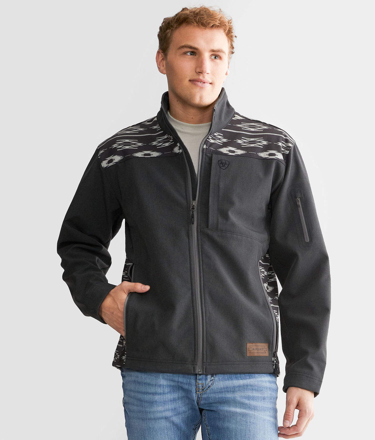 Ariat Vernon 2.0 Chimayo Softshell Jacket  - Grey - male - Size: 2L