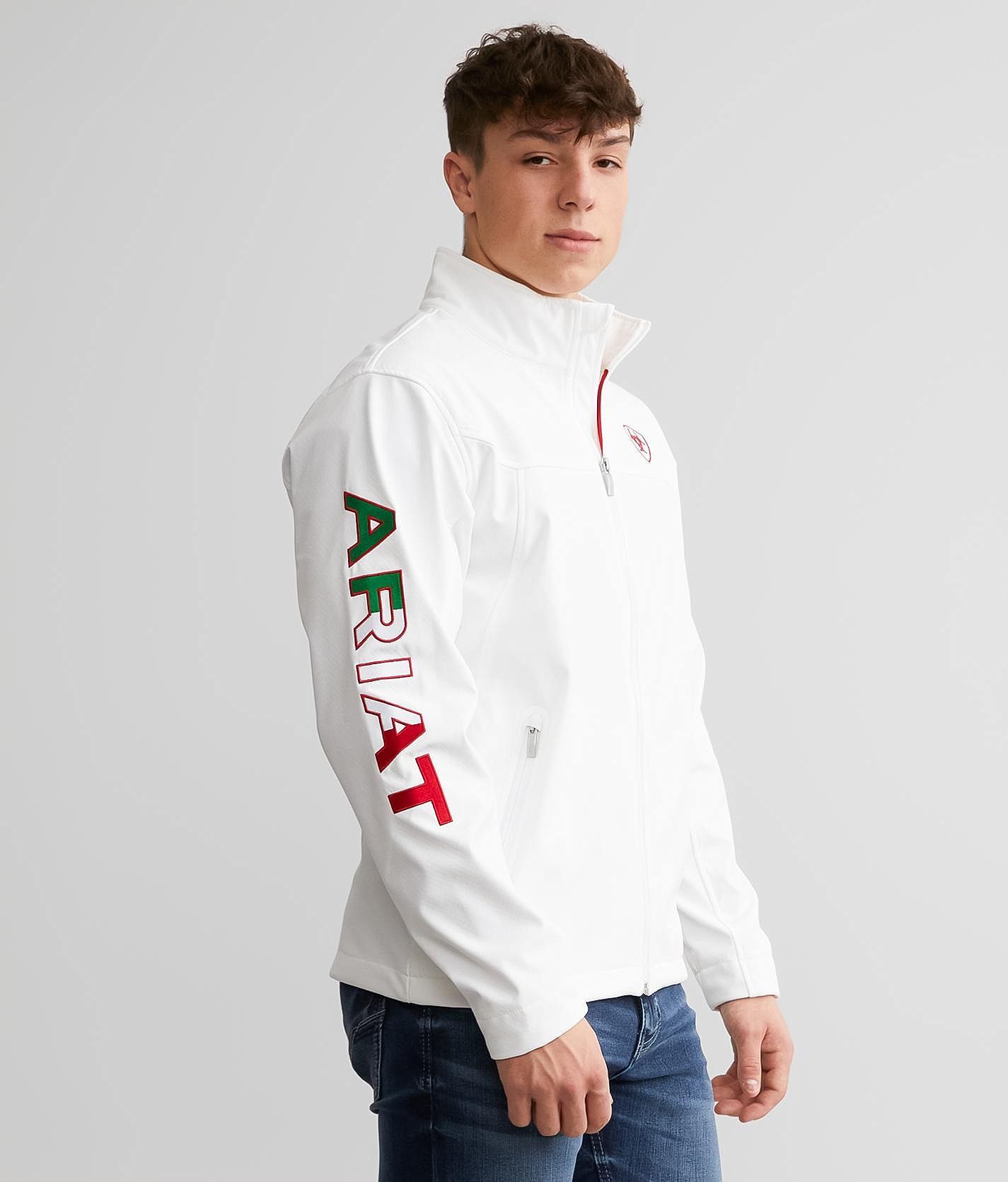 Ariat New Team Softshell Jacket  - White - male - Size: 2L