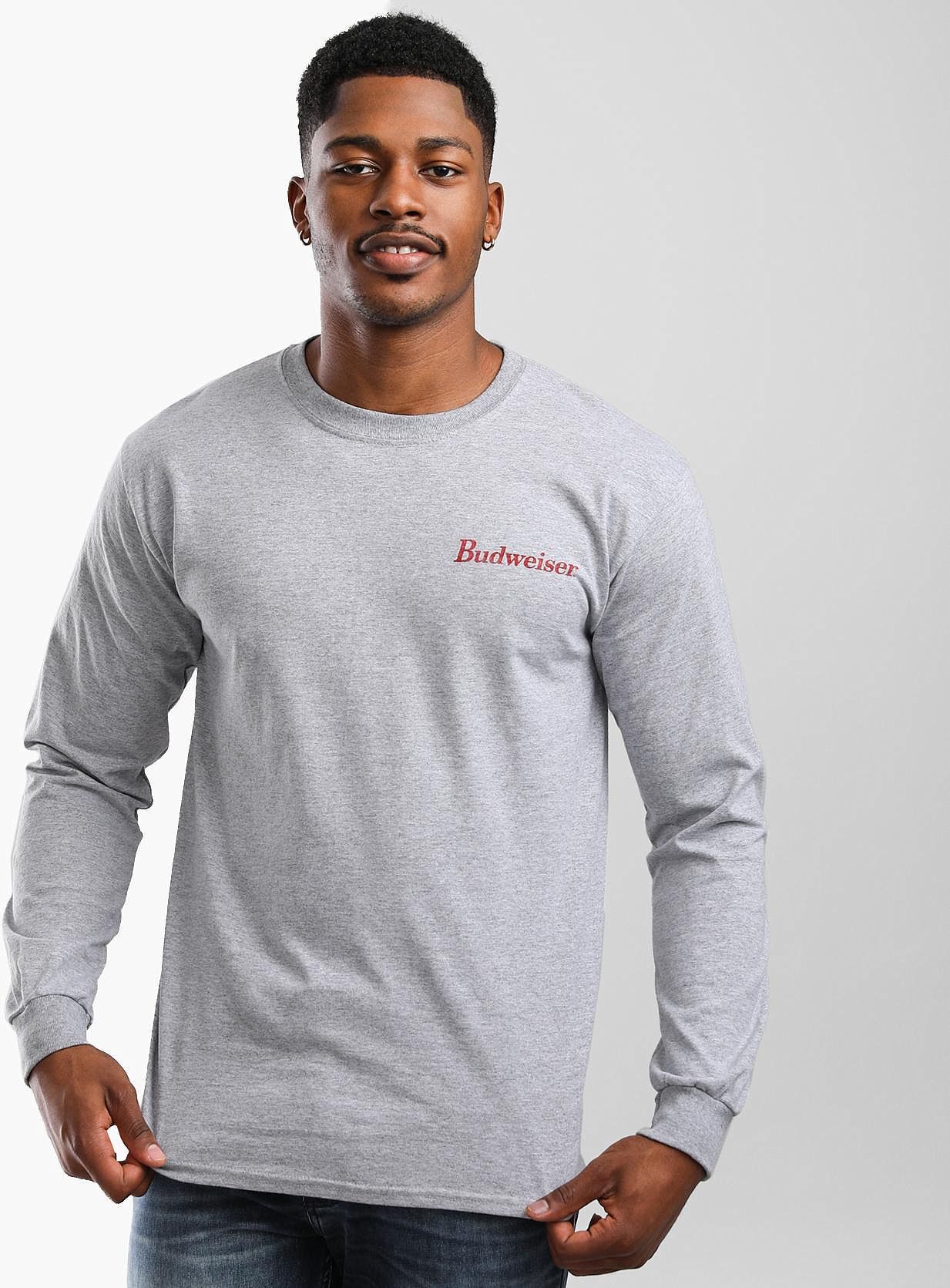 Brew City Budweiser Six Pack T-Shirt  - Grey - male - Size: Small