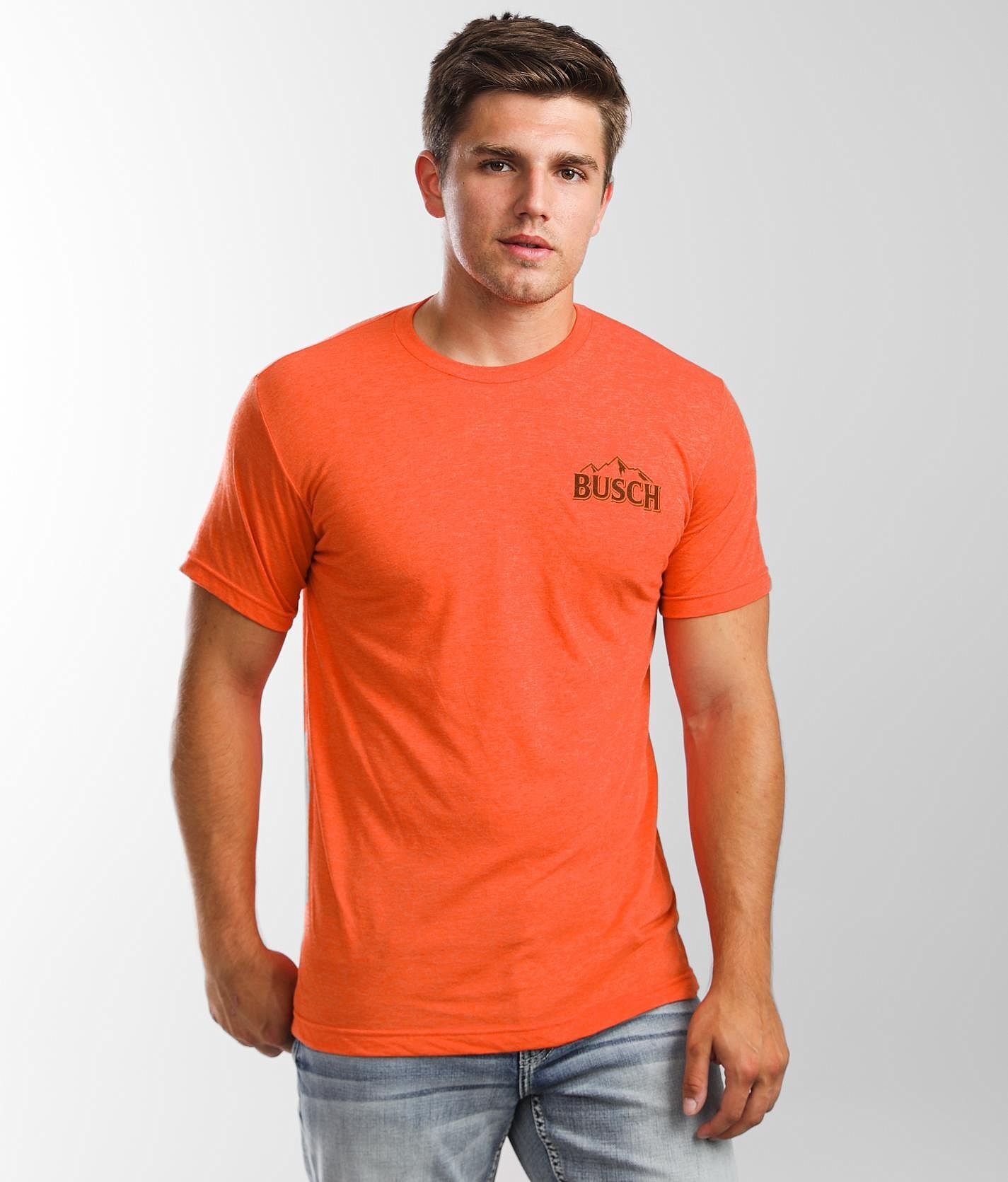 Brew City Busch Hunting T-Shirt  - Orange - male - Size: Small