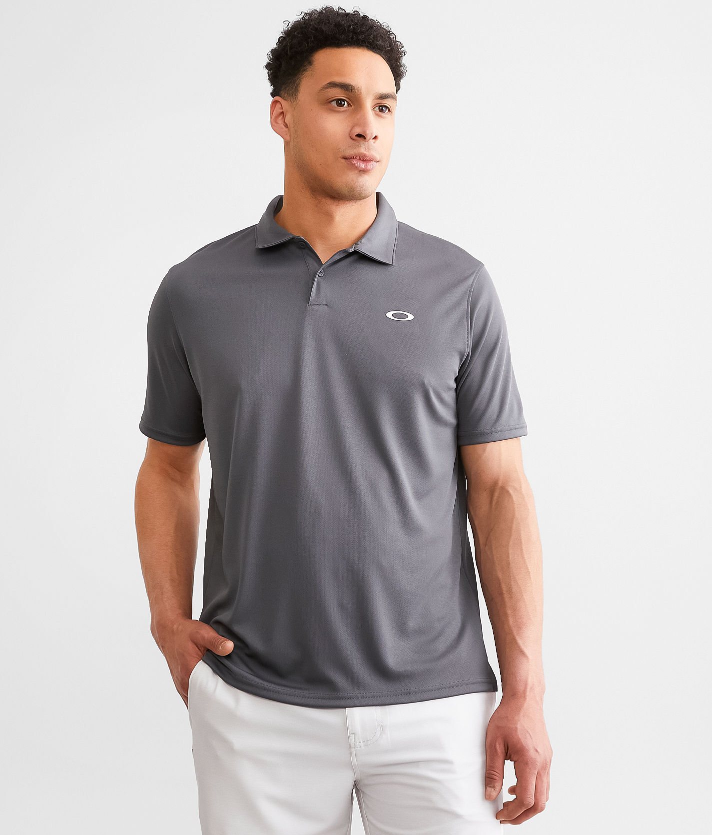 Oakley Icon Protect O Hydrolix Polo  - Grey - male - Size: Small