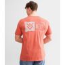 Veece Paint Split T-Shirt  - Orange - male - Size: Small