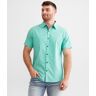 Departwest Oxford Stretch Shirt  - Green - male - Size: Extra Small