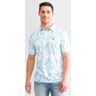 Flomotion Seaside Jungle Performance Polo  - Blue;White - male - Size: 2L