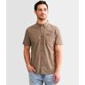 RVCA That'll Do Dobby Shirt  - Brown - male - Size: Small