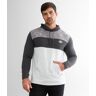 Veece Color Block Hooded Sweatshirt  - Grey;White - male - Size: Extra Large