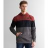 Veece Color Block Hooded Sweatshirt  - Grey;Red;Black - male - Size: Large