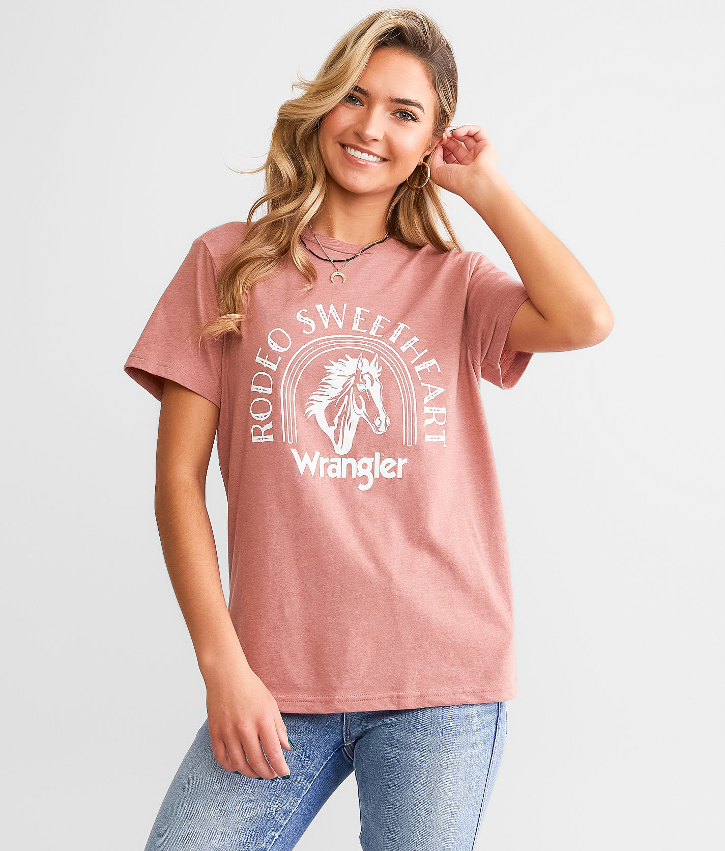 Wrangler Retro Rodeo Sweetheart T-Shirt  - Pink - female - Size: Small