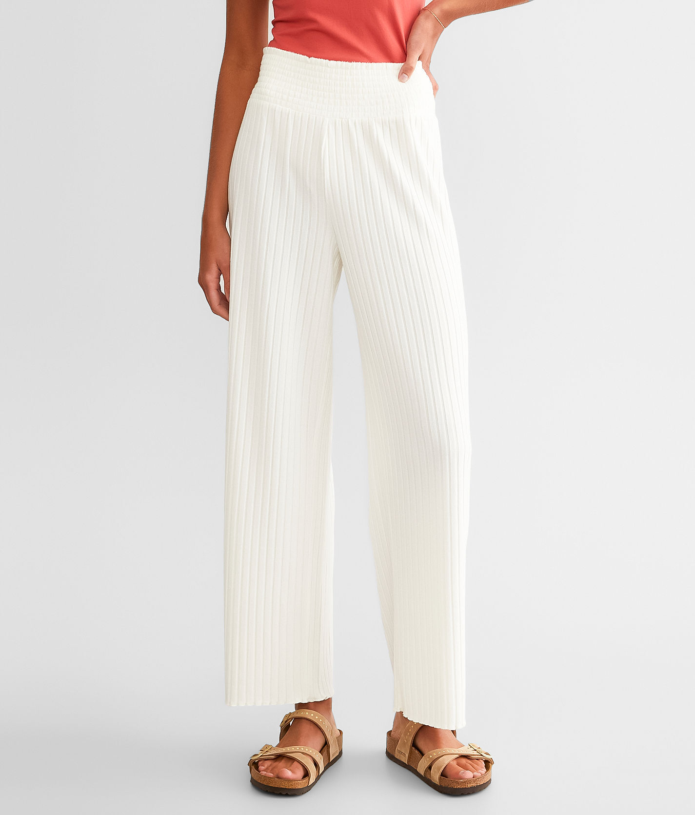 Z Supply;Z Lounge Z Supply Lounge Dawn Brushed Knit Pant  - Cream - female - Size: Medium