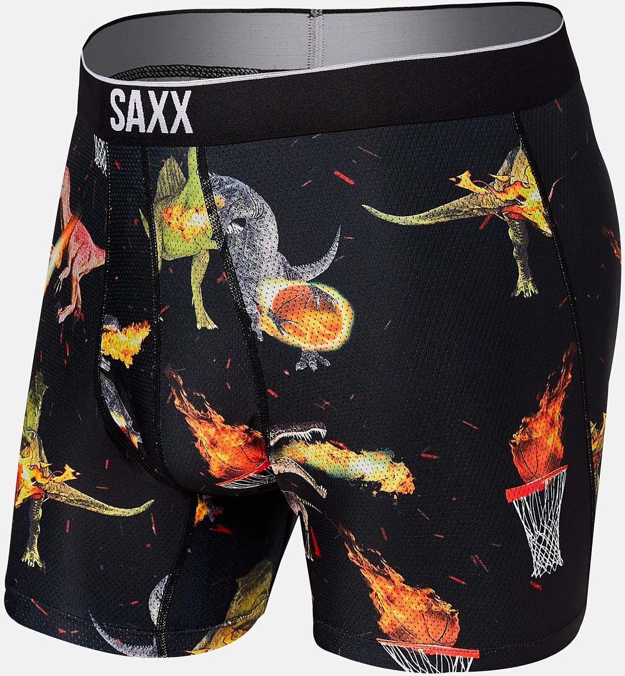 SAXX Volt Stretch Boxer Briefs  - Black - male - Size: 2L