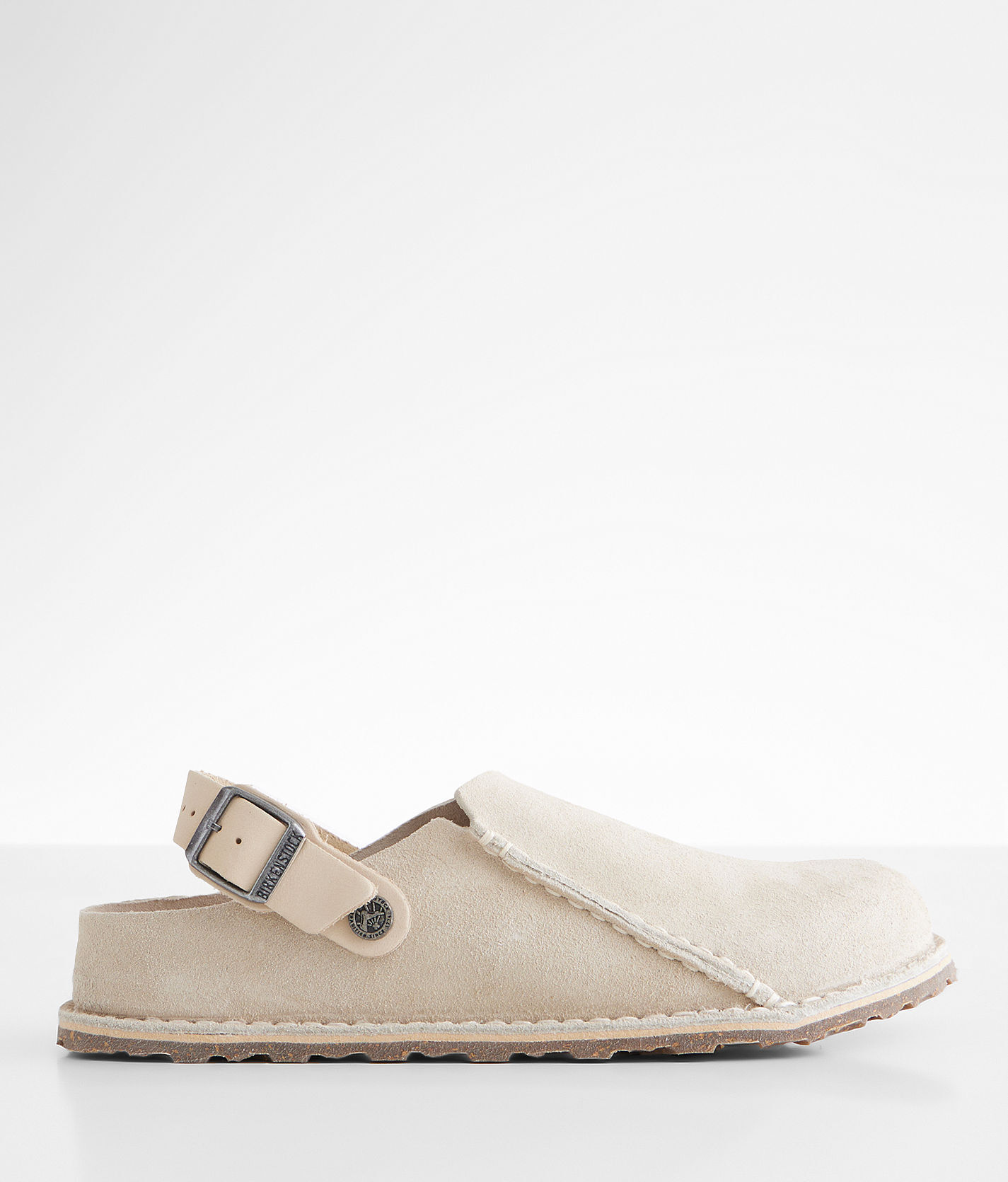 Birkenstock Lutry 365 Suede Clog  - Cream - female - Size: 7