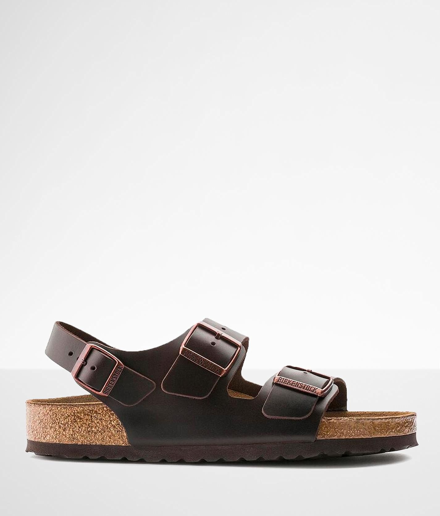 Birkenstock Milano Leather Sandal  - Brown - female - Size: 12