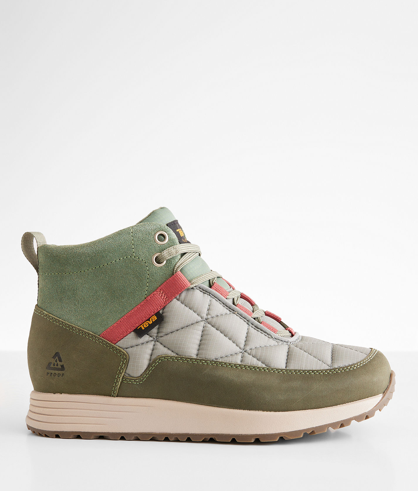 Teva Re-Ember Commute Leather Ankle Boot  - Green;Grey - female - Size: 6