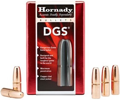 Hornady Dgs 45 Caliber (0.458") Flat Point Bullets - Dgs .45 Cal. (0.458") 500gr Copper Clad Steel Jacket 50/Box