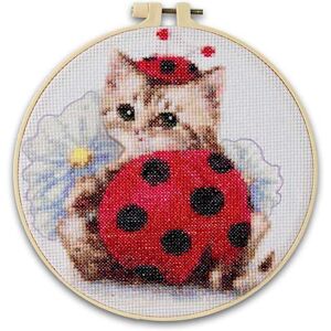 Hawthorne Village Kayomi Harai Cat Art Cross-Stitch Starter Kit Collection