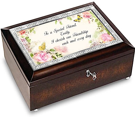 The Bradford Exchange To A Special Friend Personalized Music Box With Poem Card