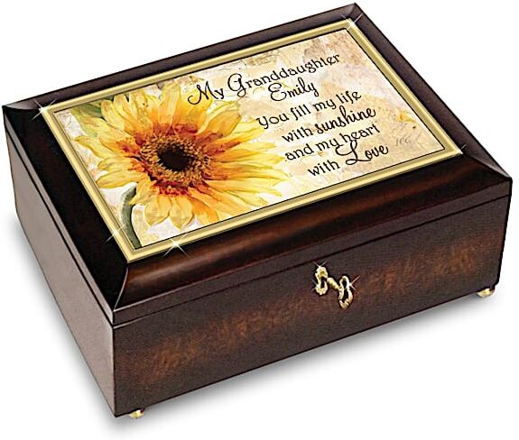 The Bradford Exchange Custom Music Box for Granddaughters with Original Poem Card: Bradford Exchange