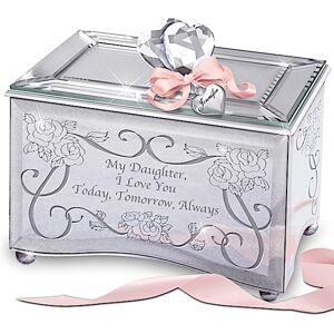 The Bradford Exchange "Today, Tomorrow & Always" Personalized Music Box for Daughters The Bradford Exchange "Today, Tomorrow & Always" Personalized Music Box for Daughters