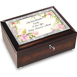 The Bradford Exchange "Granddaughter, I Love You Always" Music Box with Personalized Sentiment The Bradford Exchange "Granddaughter, I Love You Always" Music Box with Personalized Sentiment