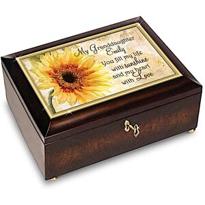 The Bradford Exchange Custom Music Box for Granddaughters with Original Poem Card: Bradford Exchange The Bradford Exchange Custom Music Box for Granddaughters with Original Poem Card: Bradford Exchange