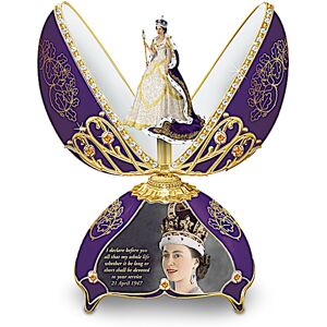 The Bradford Exchange Queen Elizabeth II Peter Carl Fabrge-Style Musical Egg The Bradford Exchange Queen Elizabeth II Peter Carl Fabrge-Style Musical Egg