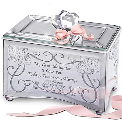 The Bradford Exchange "Today, Tomorrow & Always" Personalized Music Box for Granddaughters The Bradford Exchange "Today, Tomorrow & Always" Personalized Music Box for Granddaughters