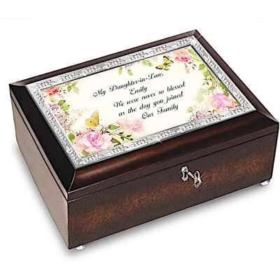 The Bradford Exchange My Daughter-In-Law, We Were Never So Blessed Personalized Music Box The Bradford Exchange My Daughter-In-Law, We Were Never So Blessed Personalized Music Box
