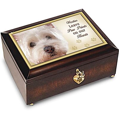 The Bradford Exchange Westies Leave Paw Prints On Our Hearts Music Box The Bradford Exchange Westies Leave Paw Prints On Our Hearts Music Box