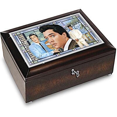 The Bradford Exchange Bruce Emmett Elvis Presley Amazing Grace Handcrafted Music Box The Bradford Exchange Bruce Emmett Elvis Presley Amazing Grace Handcrafted Music Box