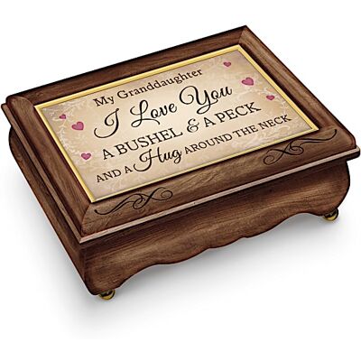 The Bradford Exchange Music Box For Granddaughter Plays A Bushel And A Peck The Bradford Exchange Music Box For Granddaughter Plays A Bushel And A Peck