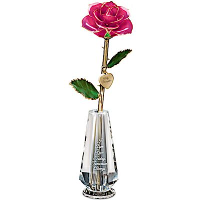 The Bradford Exchange My Precious Daughter Personalized Real Rose Centerpiece The Bradford Exchange My Precious Daughter Personalized Real Rose Centerpiece